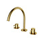 Hotbath Cobber CB033 3-gats wastafelkraan in 2 PVD kleuren