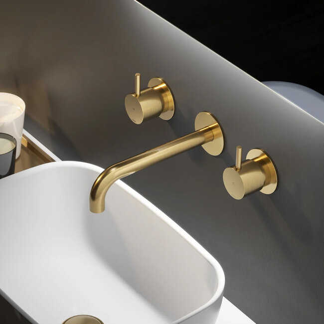 Hotbath Cobber CB005T inbouw wastafelkraan in 2 PVD kleuren