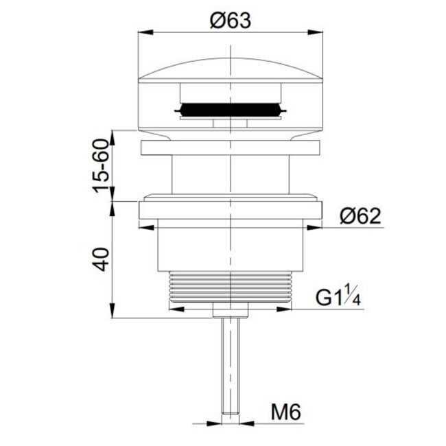 Luca LUA735 klik waste 5 kleuren