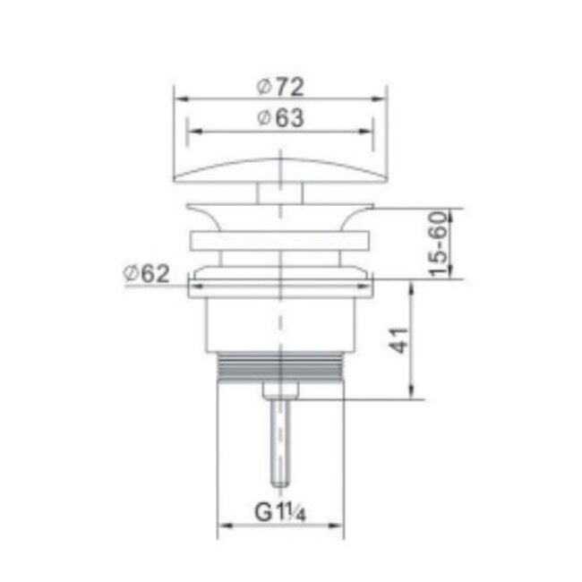 Luca LUA745 altijd open plug 5 kleuren