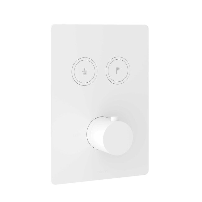 Hotbath Cobber PB009Q douchethermostaat met 2 drukknoppen in 4 trendkleuren