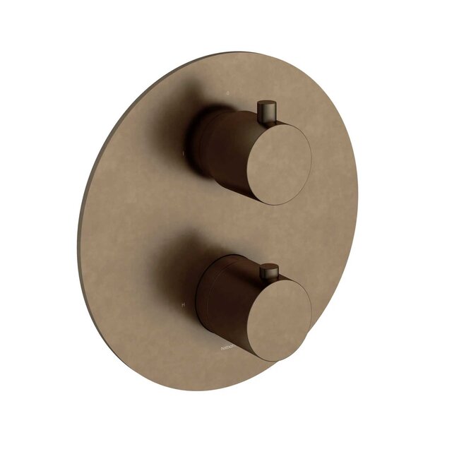 Hotbath Cobber CB009 inbouw thermostaat met 2-weg omstel in 2 Living colours