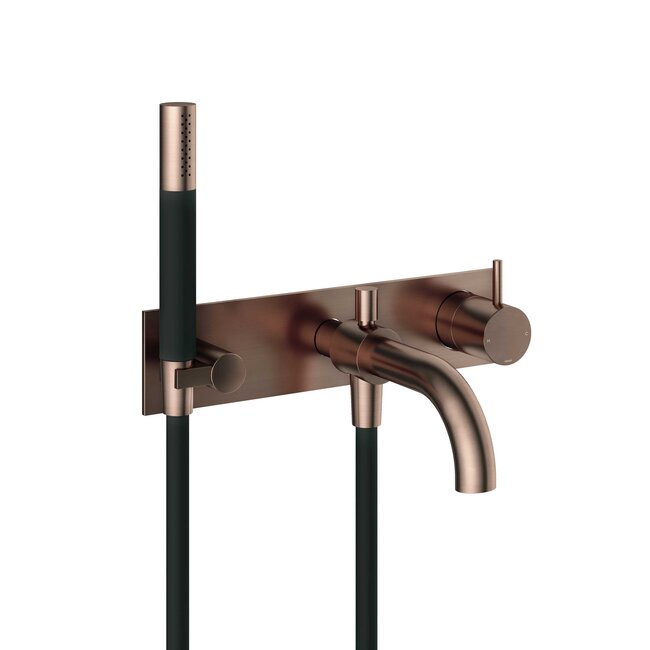 Hotbath Cobber CB126 douche/badkraan met 1 stopkraan in 2 PVD kleuren