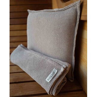 Badesofa Saunasofa sauna set taupe