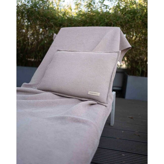 Saunasofa sauna sauna kussen met handdoek