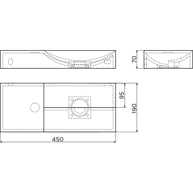 Clou Vale fontein 45 cm links keramiek