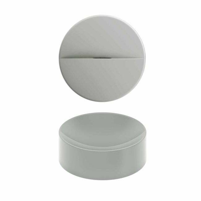 Clou Vale opzetwastafel keramiek 22 cm met geïntegreerde afvoer