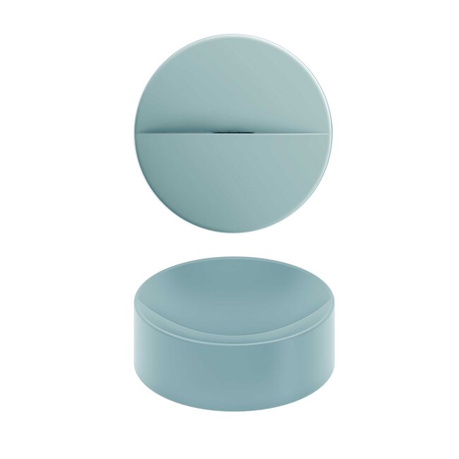 Clou Vale opzetwastafel keramiek 22 cm met geïntegreerde afvoer