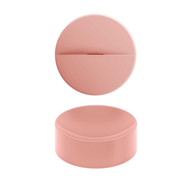 Clou Vale opzetwastafel keramiek 22 cm met geïntegreerde afvoer