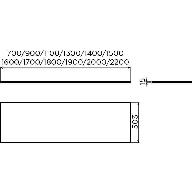Clou Hammock topblad wit (mat)