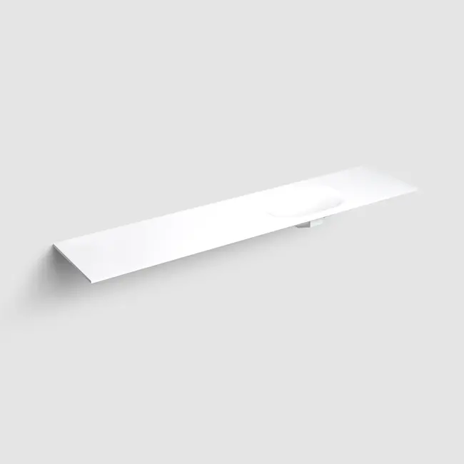 Clou Hammock aluite wastafelblad 1 waskom rechts