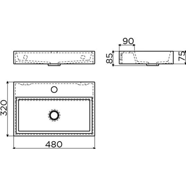 Clou Mini Wash Me Plus fontein composiet 48 cm