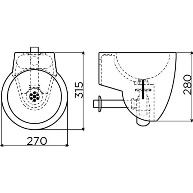 Clou Flush 6  fontein composiet