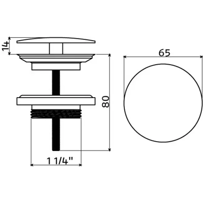Clou Wash Me afvoerplug voor wastafels