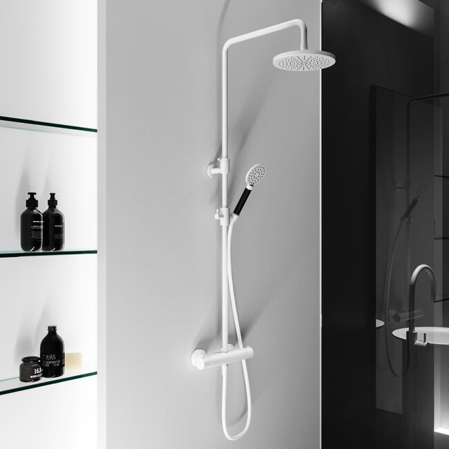 Hotbath Cobber thermostatische doucheset opbouw