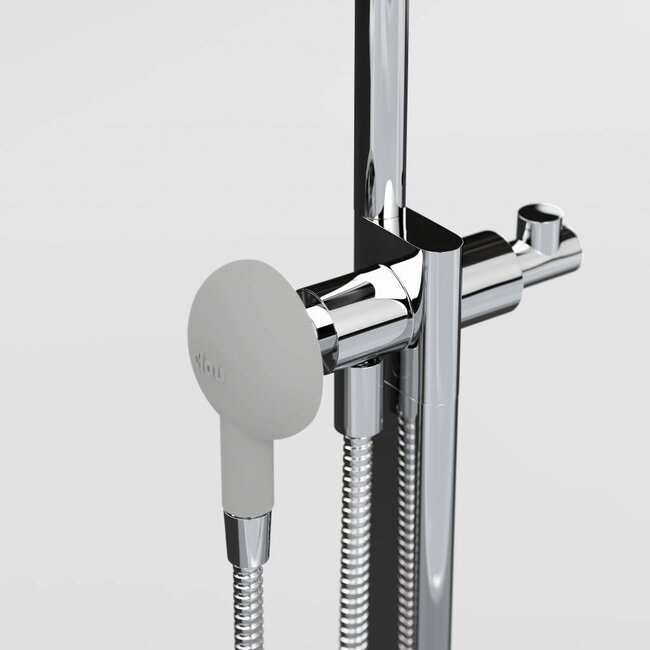 Clou Kaldur vrijstaande badkraan chroom