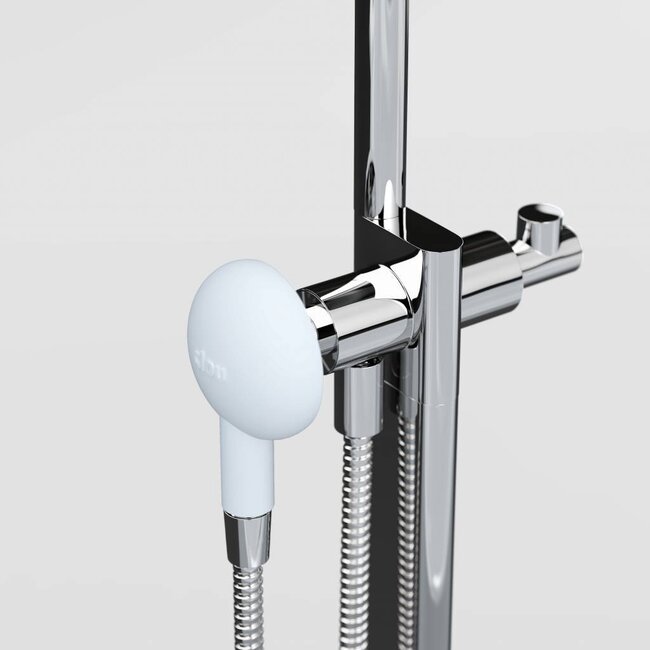 Clou Kaldur vrijstaande badkraan chroom