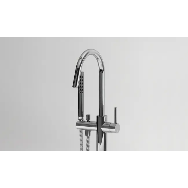 Clou Xo vrijstaande badkraan type 1 draaibare uitloop