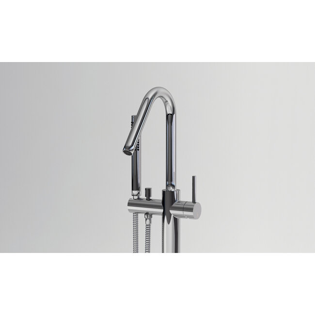 Clou Xo vrijstaande badkraan type 7 draaibare uitloop