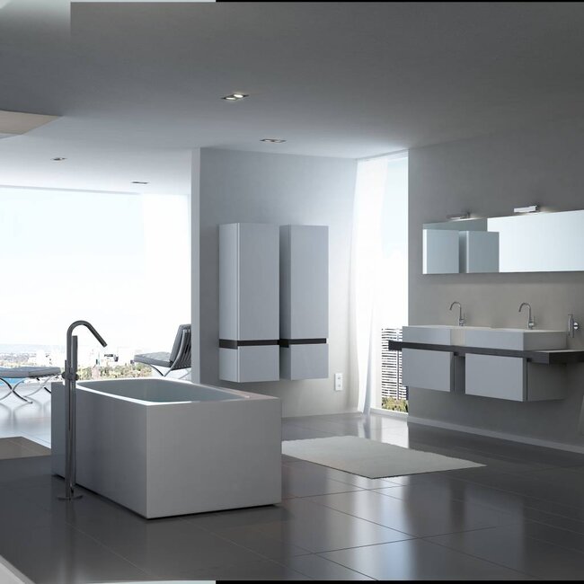 Clou Xo vrijstaande badkraan type 7 draaibare uitloop