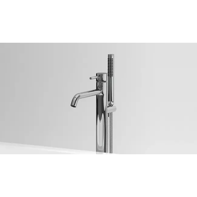 Clou Xo vrijstaande badkraan type 13 draaibare uitloop