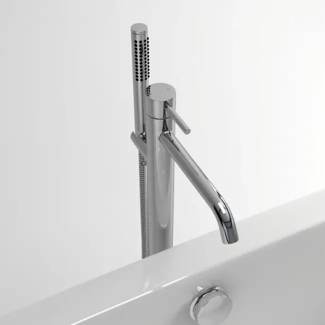 Clou Xo vrijstaande badkraan type 13 draaibare uitloop