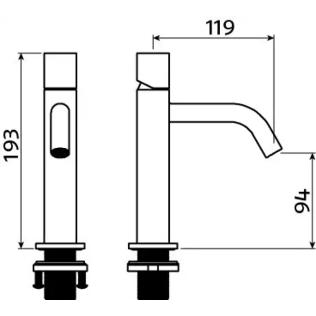 Clou XO type 12 wastafelkraan chroom