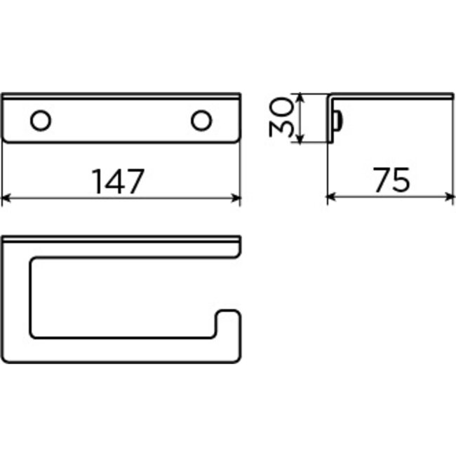 Clou Fold toiletrolhouder 7 kleuren
