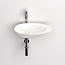 Clou First fonteinkom wit incl. afvoerplug chroom
