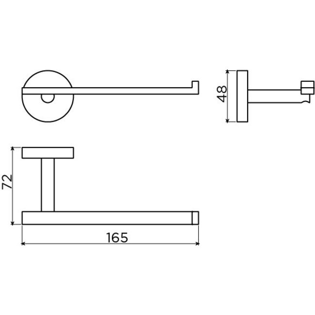 Clou Flat toiletrolhouder 7 kleuren