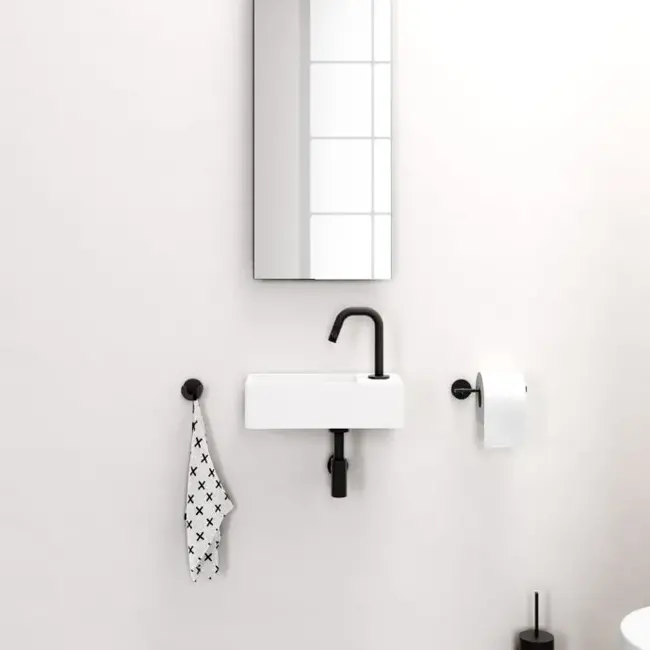 Clou Flat dubbele handdoekhaak 4 kleuren