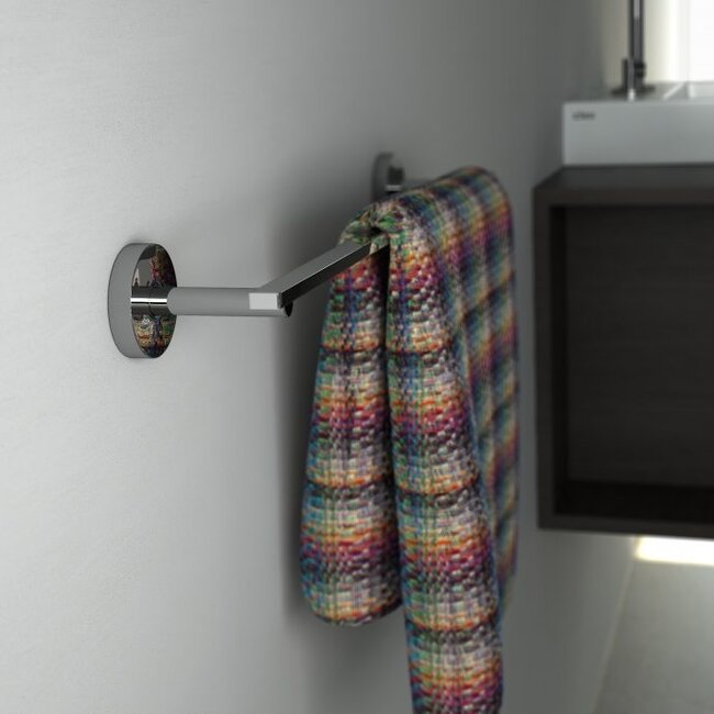 Clou Flat handdoekrek chroom