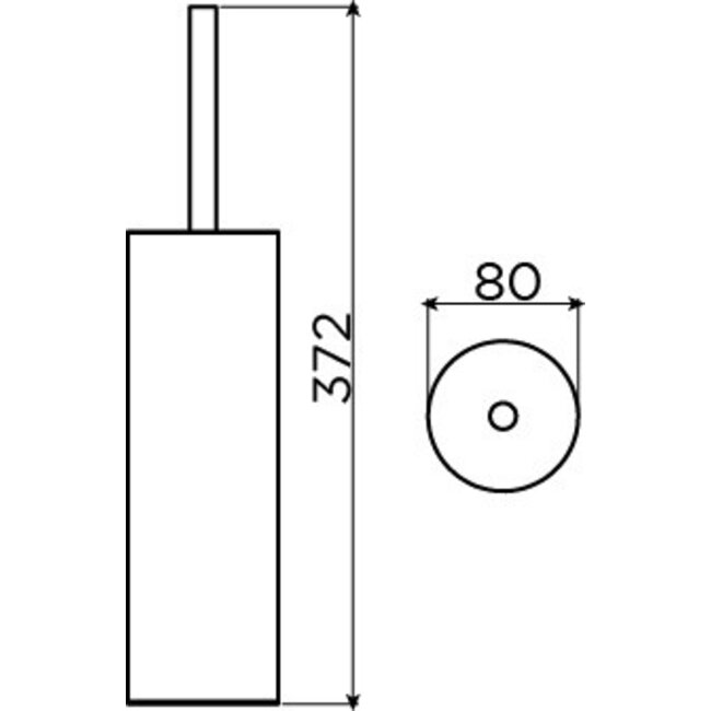 Clou Sjokker toiletborstelhouder staand 3 kleuren