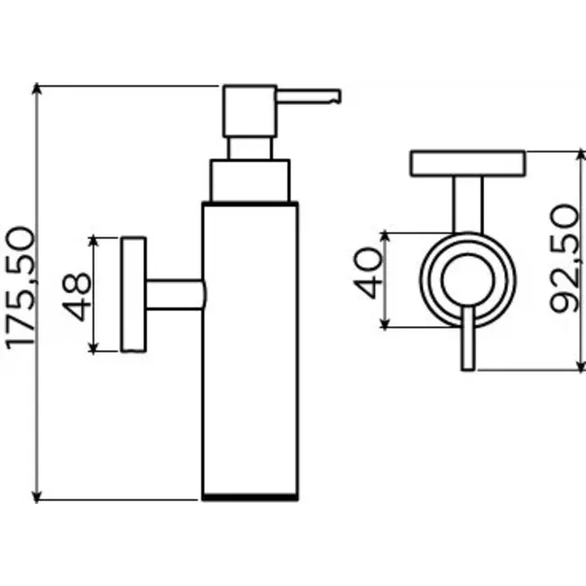 Clou Sjokker zeepdispenser wandmodel 7 kleuren