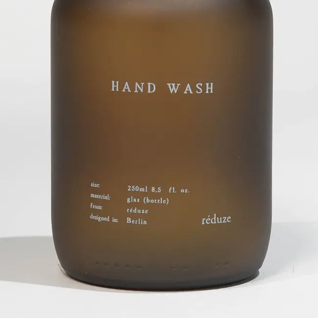 Réduze zeepdispenser Hand Wash bruin | RVS