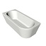 Xenz Charley acryl hoekbad 180x80x60 cm links wit (mat)