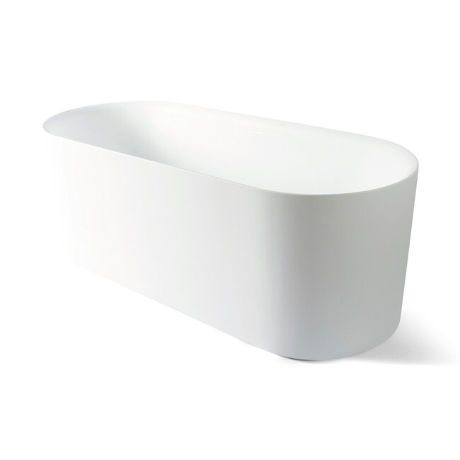 Luca Primo acryl vrijstaand bad 170x71x60 cm wit (mat of glans) inclusief klikwaste chroom