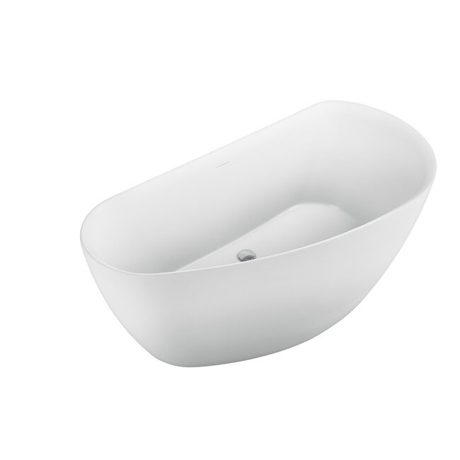 Luca Primo acryl vrijstaand bad 170x78x60 cm wit (mat of glans) inclusief klikwaste chroom