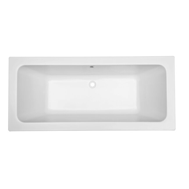 Luca Primo acryl inbouw ligbad 169x74x45 cm wit (glans)