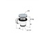 Hotbath Cobber P031 click plug t.b.v. bad 4 kleuren