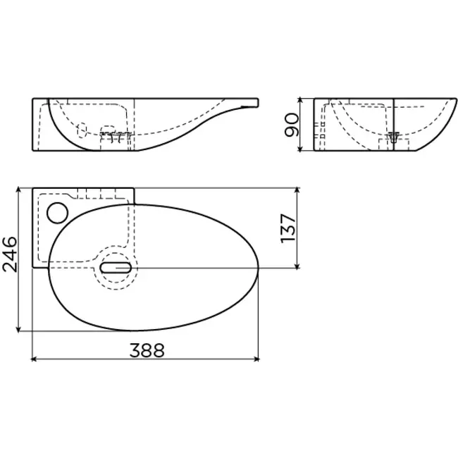 Clou First fonteinset keramiek kraan chroom