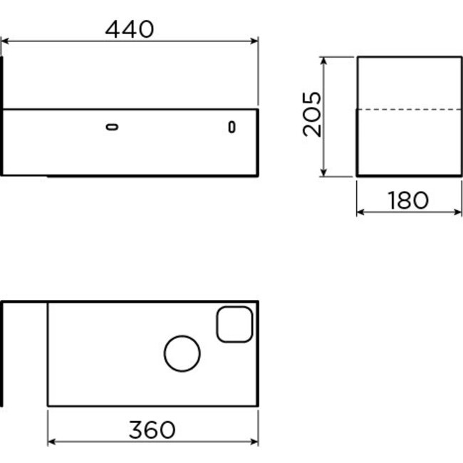 Clou Flush 3 fonteinset keramiek kraan zwart
