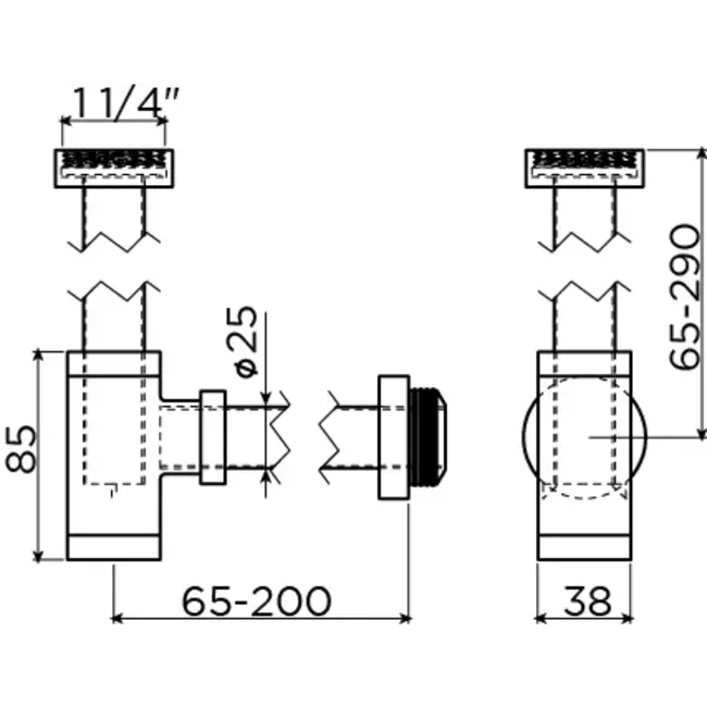 Clou New Flush 1 fonteinset keramiek kraan chroom