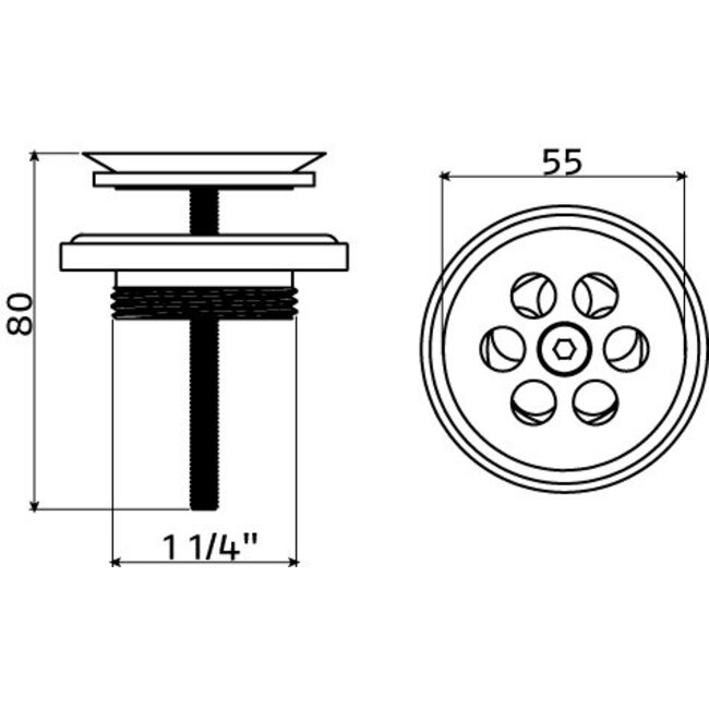 Clou Mini Wash Me fonteinset keramiek kraan chroom