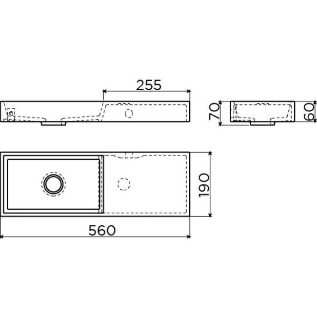 Clou Mini Wash Me fonteinset keramiek kraan chroom