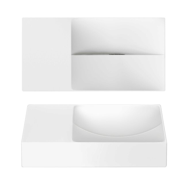 Clou Vale 38 cm fonteinset keramiek kraan chroom