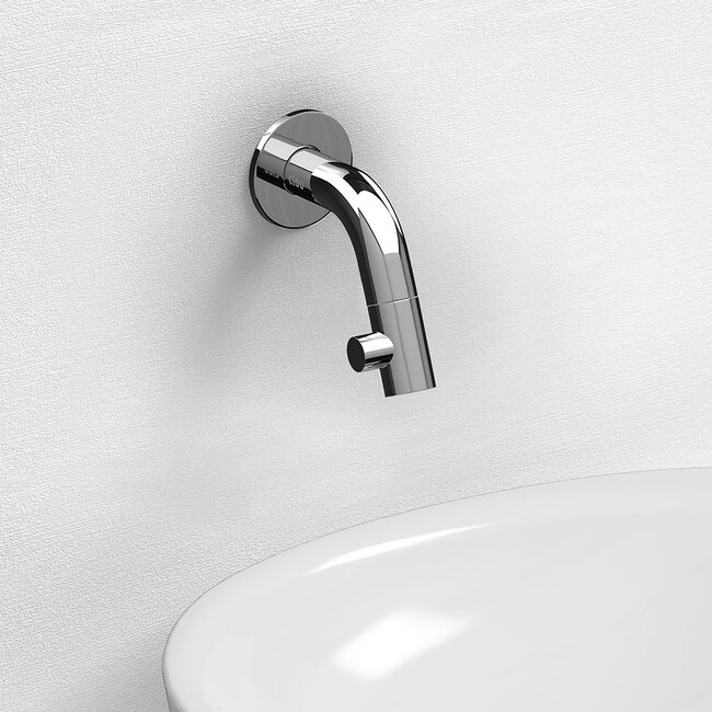 Clou Vale 28 cm fonteinset keramiek kraan chroom