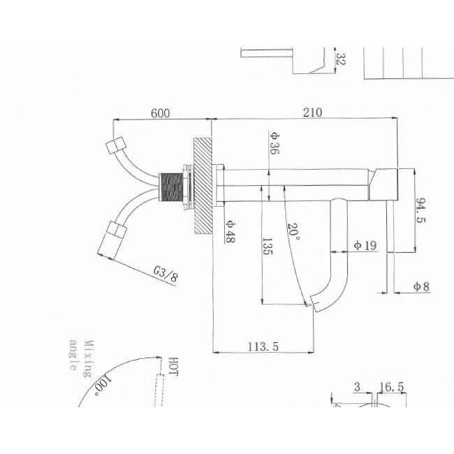 Regn 10001 wastafelkraan medium 6 kleuren