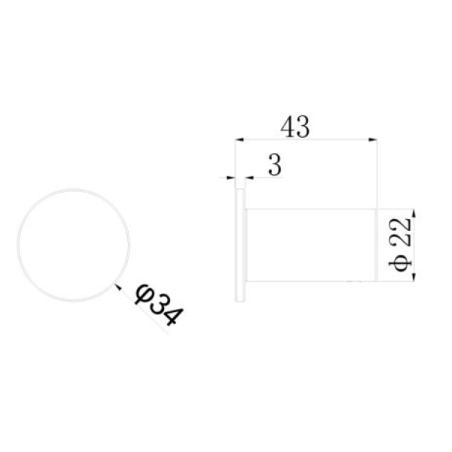 Regn 17002 handdoekhaak 6 kleuren