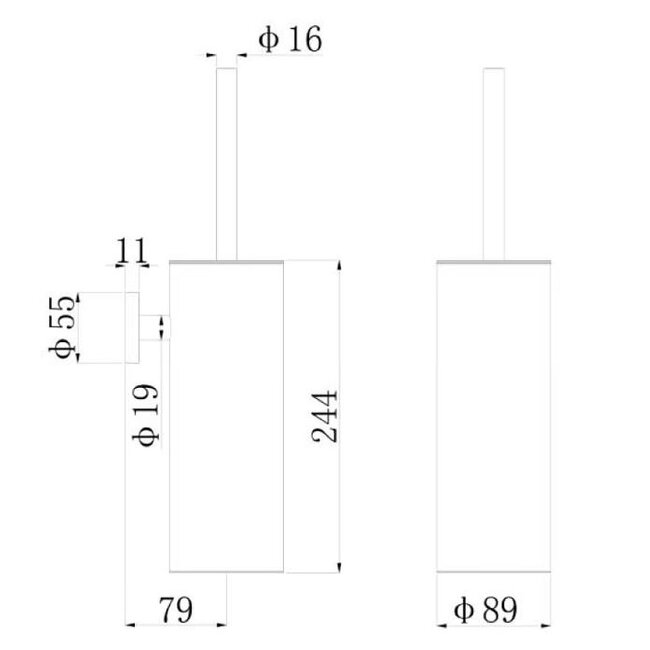 Regn 17013 accessoireset toilet 6 kleuren